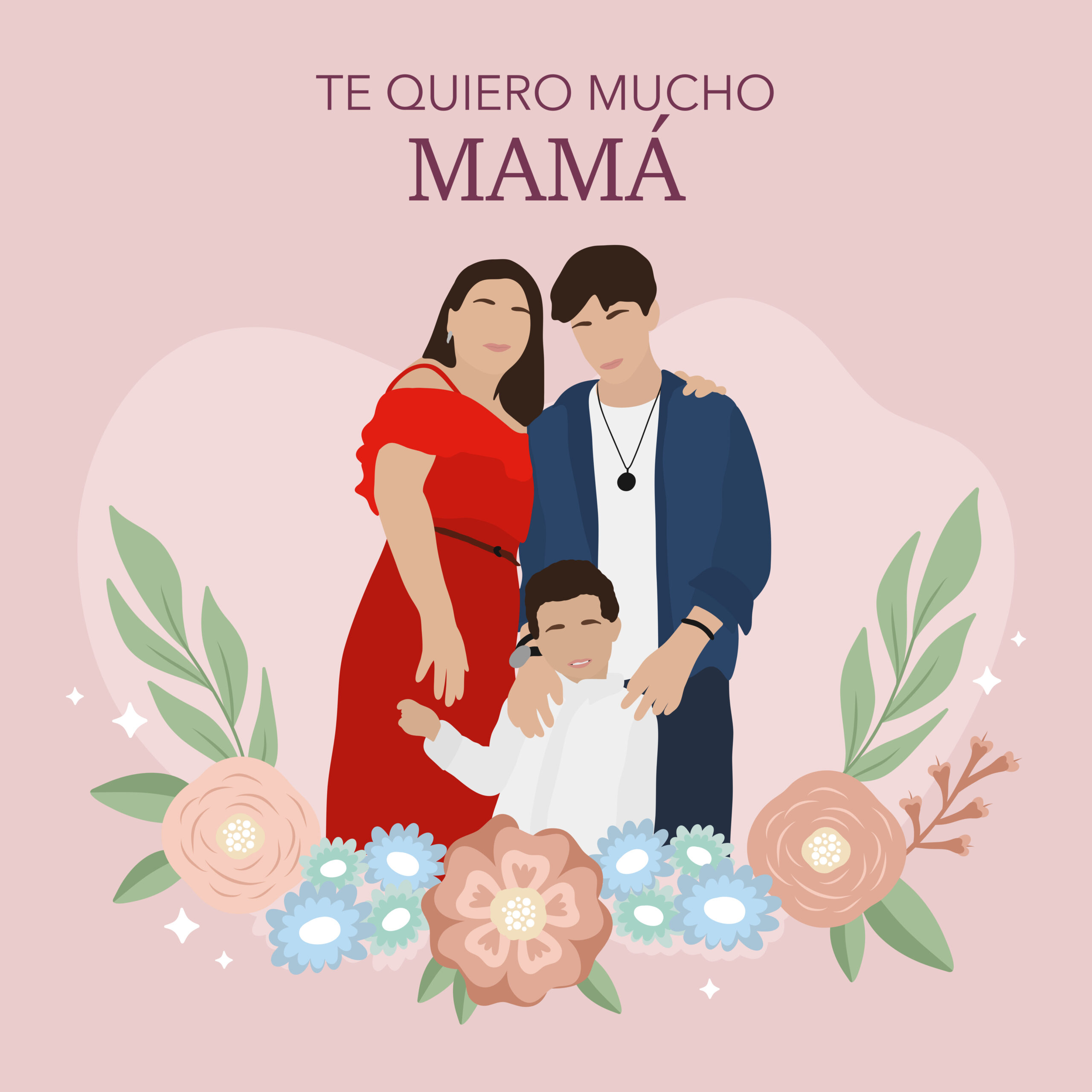 Ilustración digital día de la madre