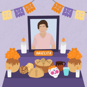 Ilustración digital altar personalizado